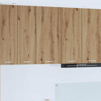 Armadio pensile Riga Rovere Artigiano e Bianco 40 x 31 x 80 cm 884265