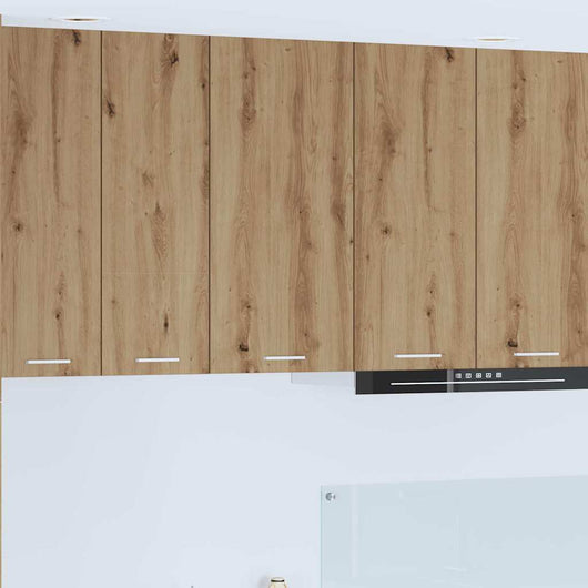 Armadio pensile Riga Rovere Artigiano e Bianco 40 x 31 x 80 cm 884265