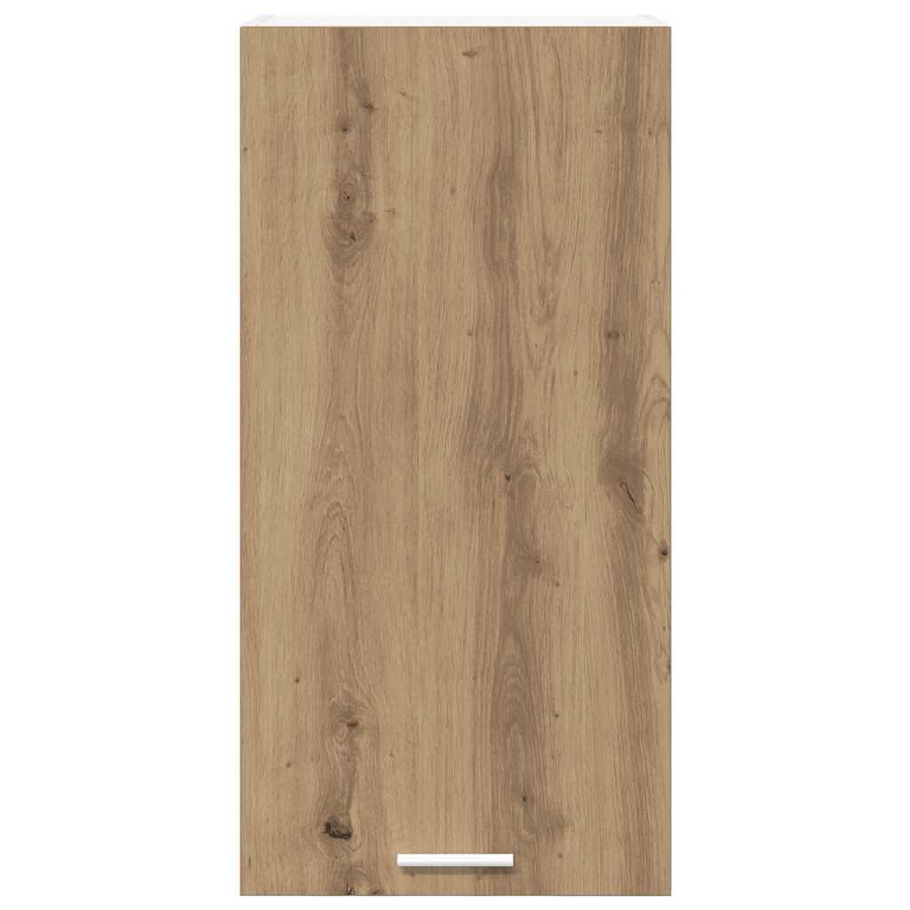 Armadio pensile Riga Rovere Artigiano e Bianco 40 x 31 x 80 cm 884265