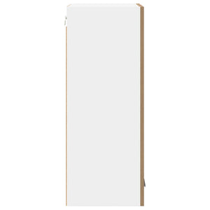 Armadio pensile Riga Rovere Artigiano e Bianco 40 x 31 x 80 cm 884265