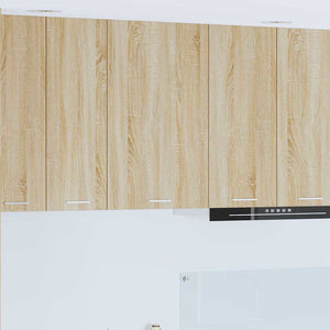 Armadio pensile Riga Quercia Sonoma e Bianca 50 x 31 x 80 cm 884268