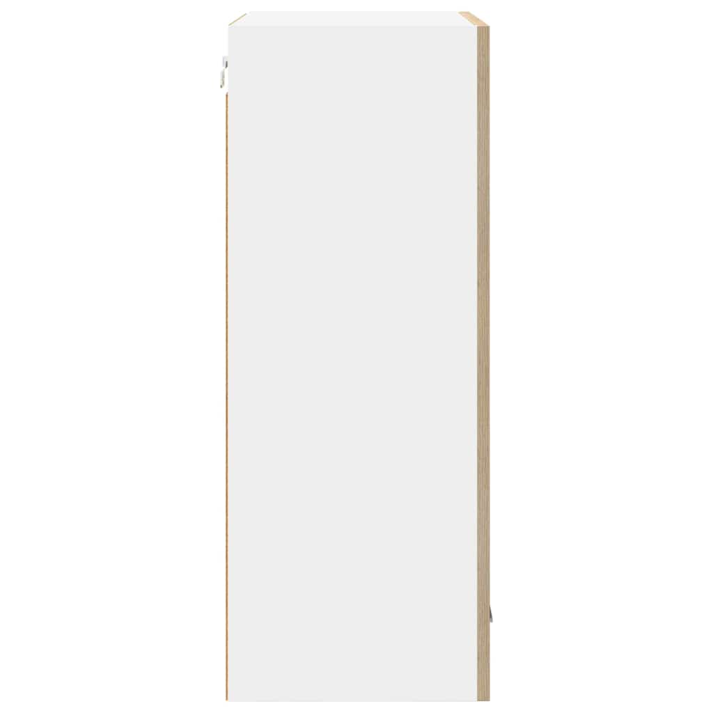 Armadio pensile Riga Quercia Sonoma e Bianca 50 x 31 x 80 cm 884268