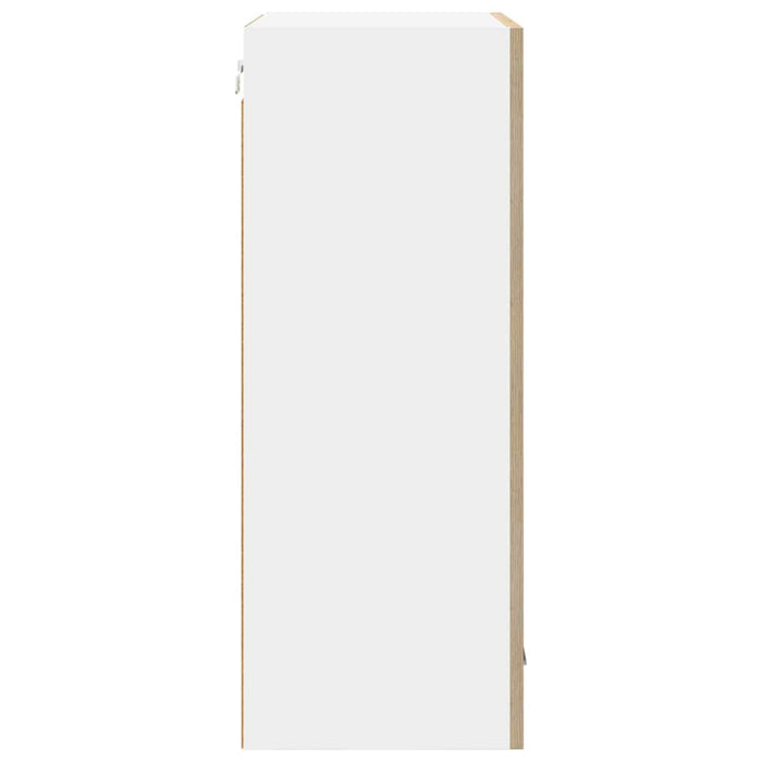 Armadio pensile Riga Quercia Sonoma e Bianca 50 x 31 x 80 cm 884268