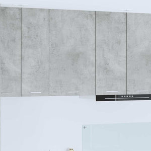 Armadio pensile Riga Grigio Cemento e Bianco 50 x 31 x 80 cm 884269