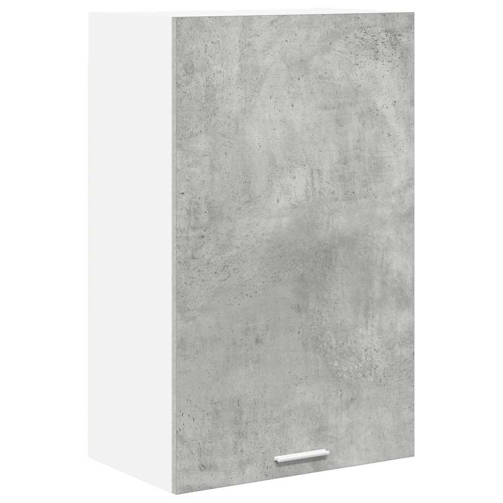Armadio pensile Riga Grigio Cemento e Bianco 50 x 31 x 80 cm 884269
