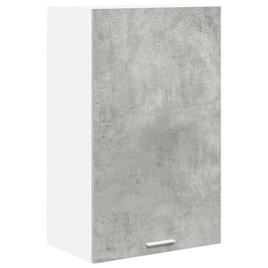 Armadio pensile Riga Grigio Cemento e Bianco 50 x 31 x 80 cm 884269