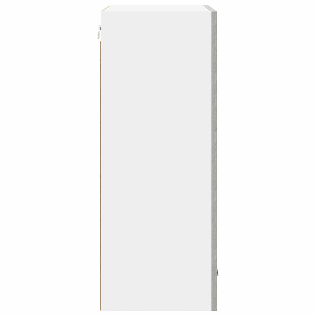 Armadio pensile Riga Grigio Cemento e Bianco 50 x 31 x 80 cm 884269