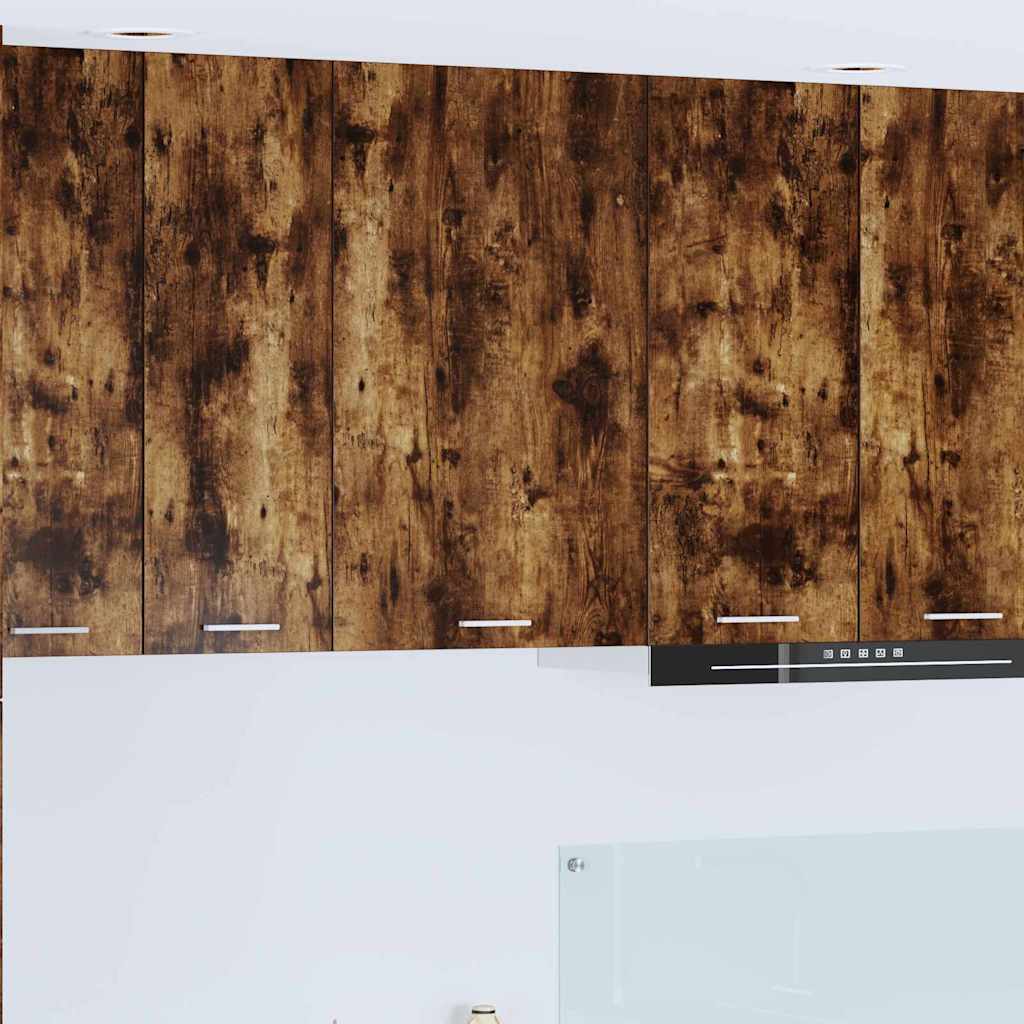 Armadio pensile Riga Rovere Affumicato e Bianco 50 x 31 x 80 cm 884270