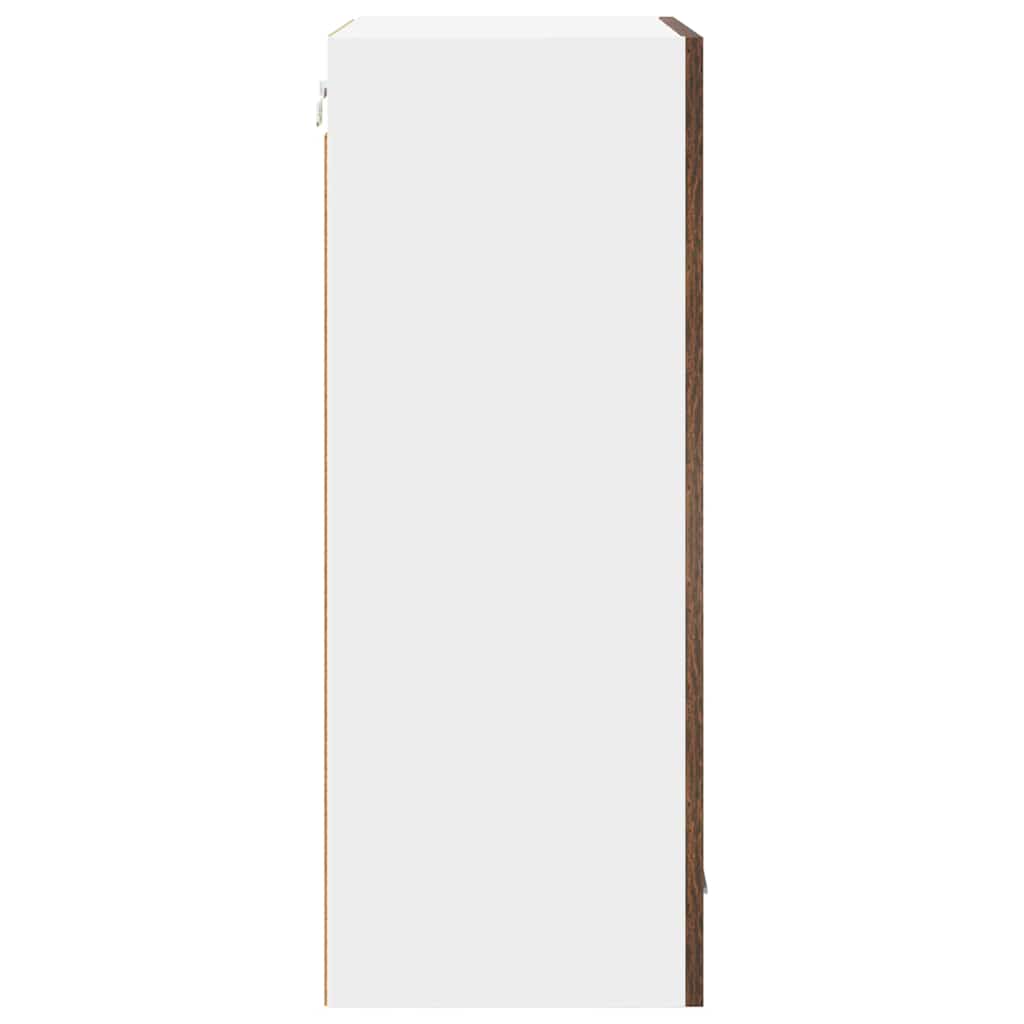 Armadio pensile Riga Rovere Affumicato e Bianco 50 x 31 x 80 cm 884270