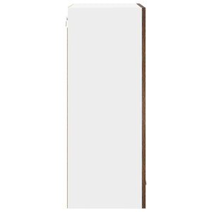 Armadio pensile Riga Rovere Affumicato e Bianco 50 x 31 x 80 cm 884270