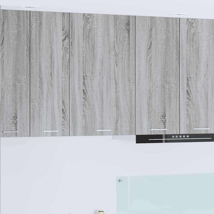 Armadio pensile Riga Grigio Sonoma e Bianco 50 x 31 x 80 cm 884271