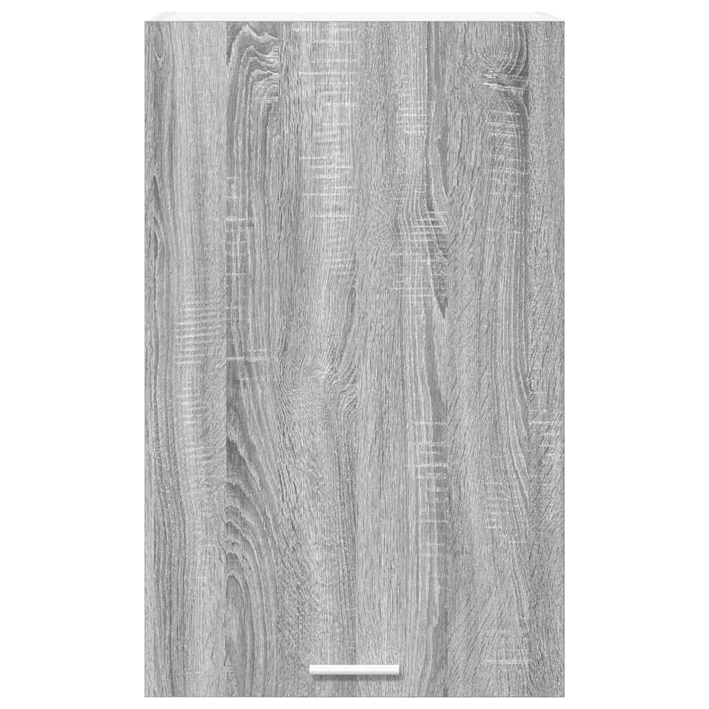 Armadio pensile Riga Grigio Sonoma e Bianco 50 x 31 x 80 cm 884271