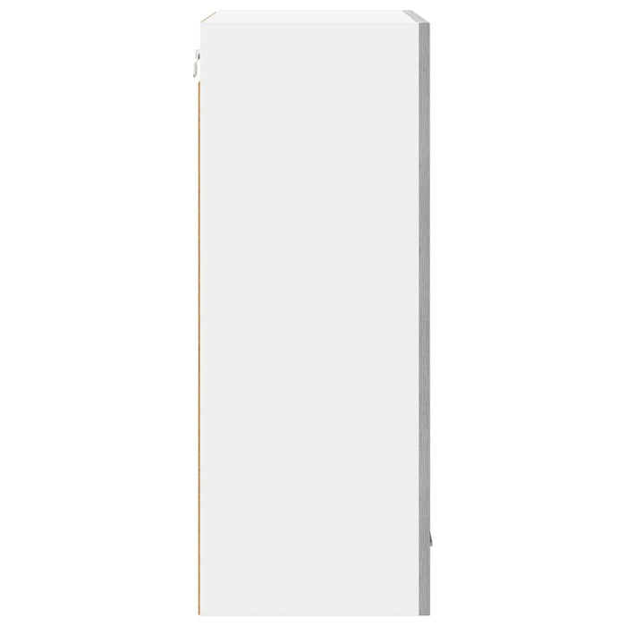 Armadio pensile Riga Grigio Sonoma e Bianco 50 x 31 x 80 cm 884271