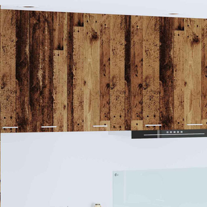 Armadio pensile Riga Rovere Affumicato e Bianco 50 x 31 x 80 cm 884272