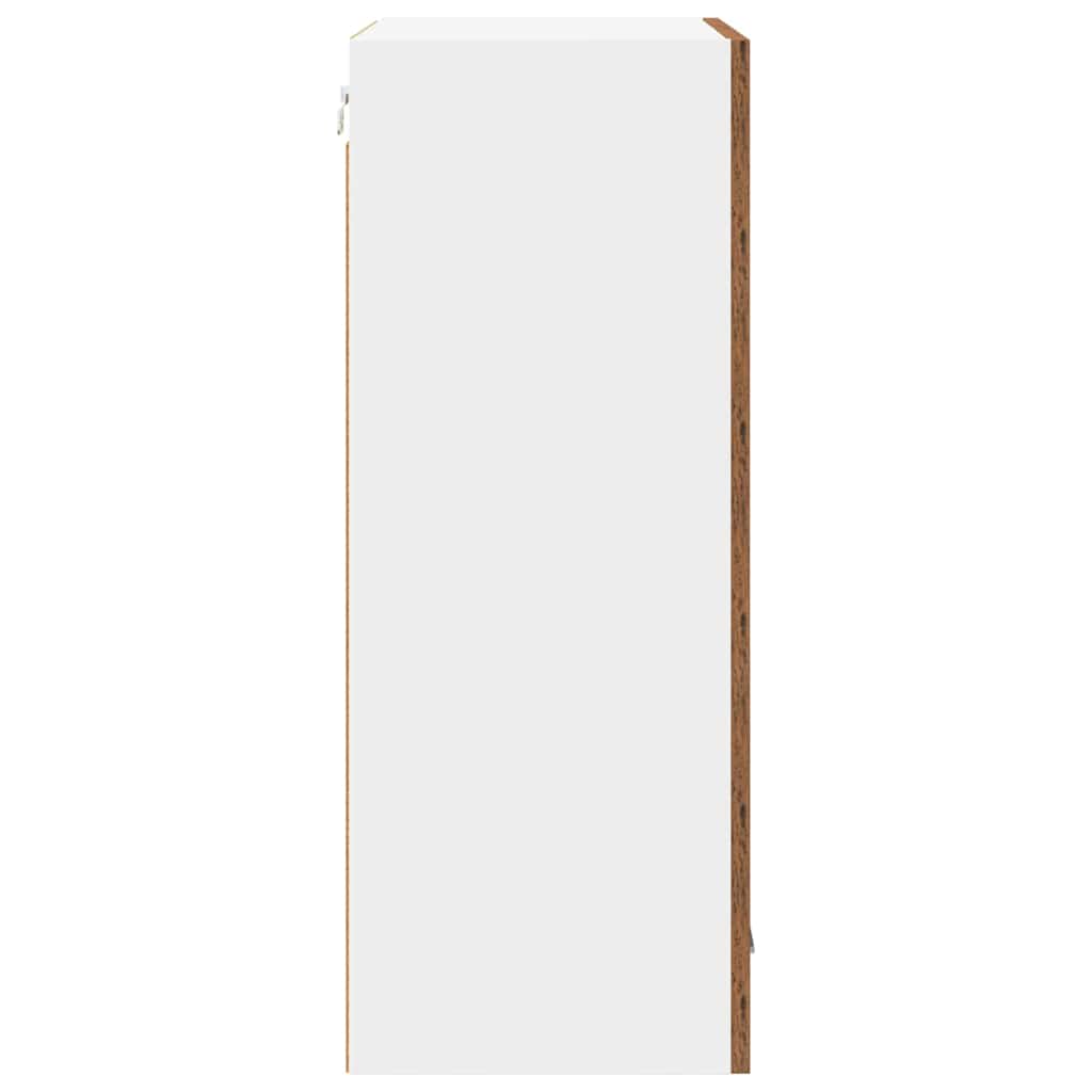 Armadio pensile Riga Rovere Affumicato e Bianco 50 x 31 x 80 cm 884272