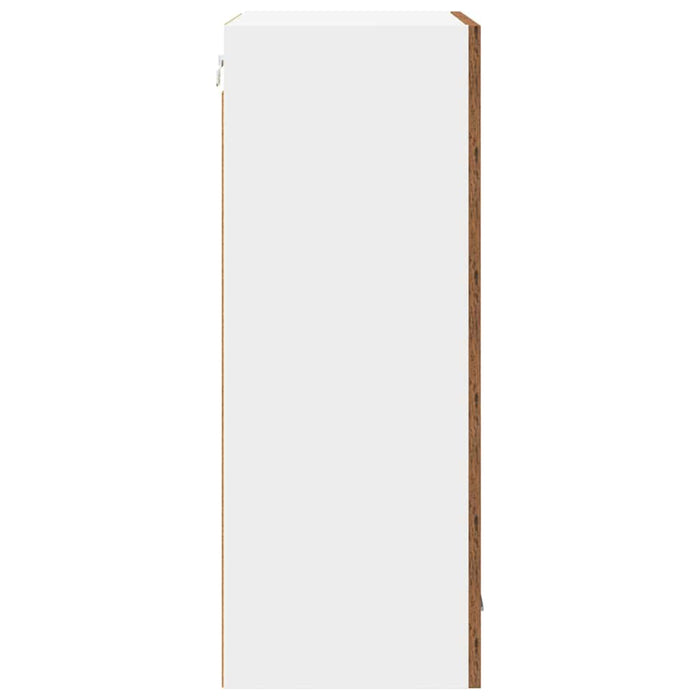 Armadio pensile Riga Rovere Affumicato e Bianco 50 x 31 x 80 cm 884272