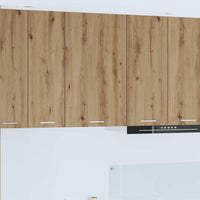 Armadio pensile Riga Rovere Artigiano e Bianco 50 x 31 x 80 cm 884273