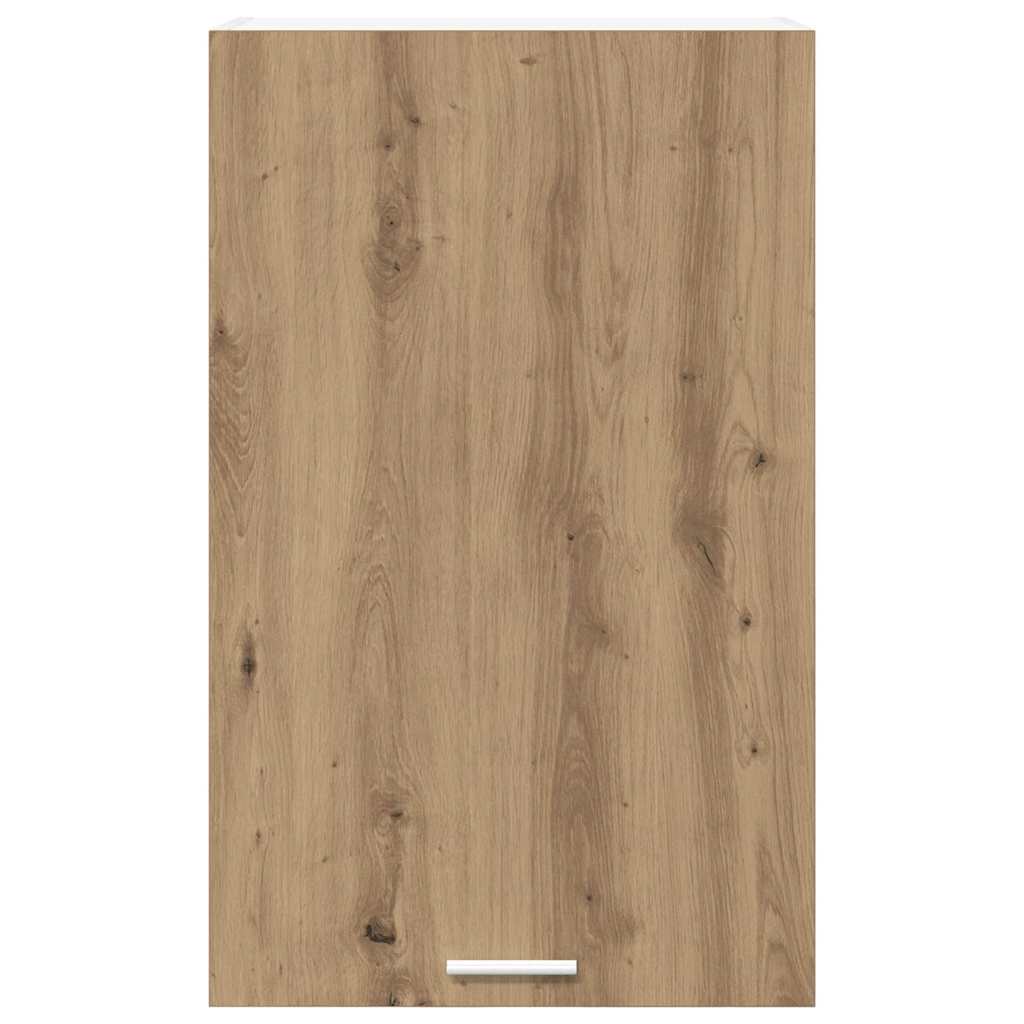 Armadio pensile Riga Rovere Artigiano e Bianco 50 x 31 x 80 cm 884273