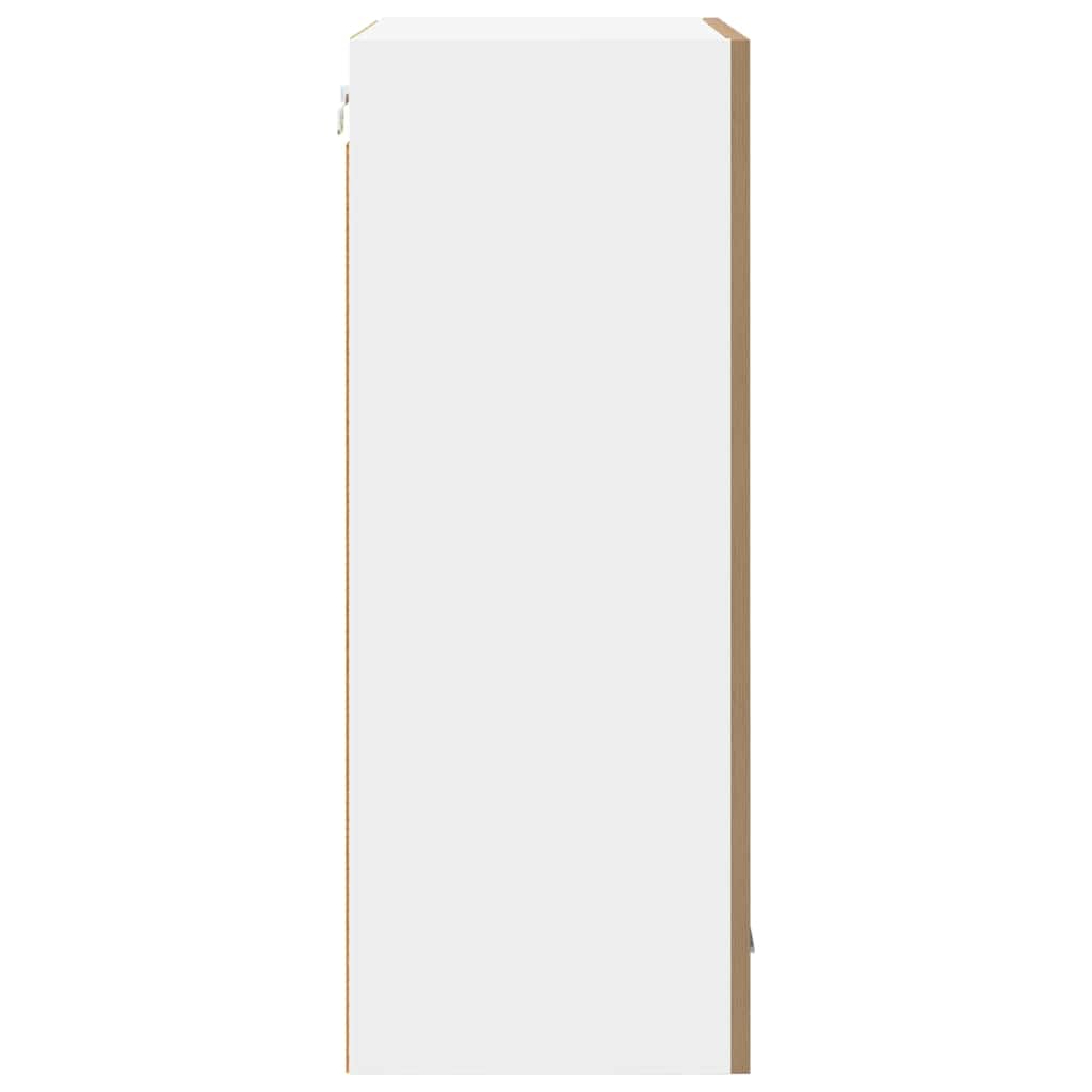 Armadio pensile Riga Rovere Artigiano e Bianco 50 x 31 x 80 cm 884273