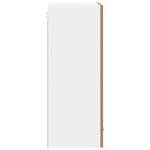 Armadio pensile Riga Rovere Artigiano e Bianco 50 x 31 x 80 cm 884273