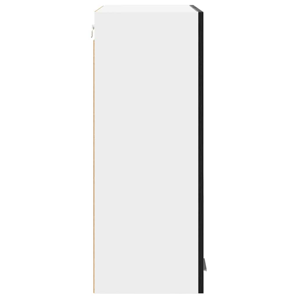 Armadio pensile con porta Riga Rovere Nero 60 x 31 x 80 cm 884275