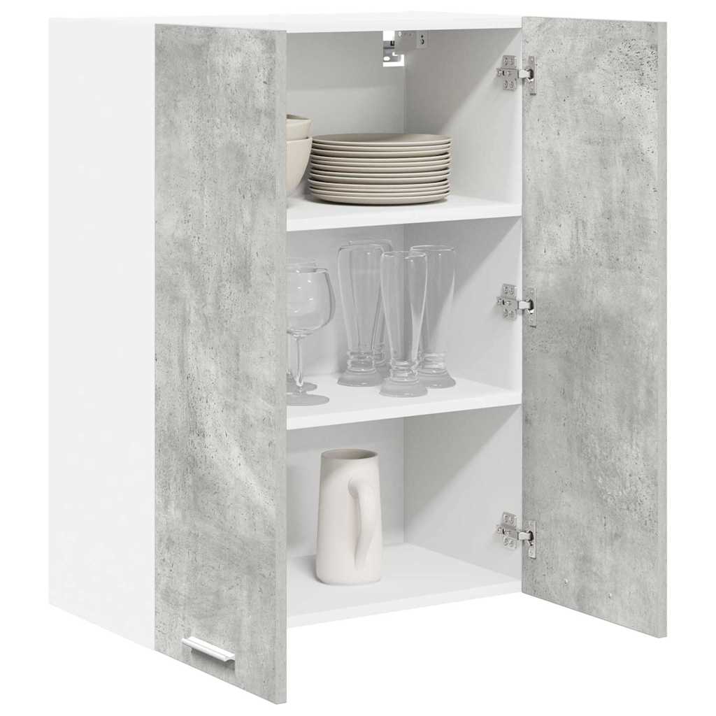 Armadio pensile con porta Riga Grigio cemento 60 x 31 x 80 cm 884277