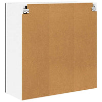 Armadio pensile con porta Riga Rovere Nero 80 x 31 x 80 cm 884283