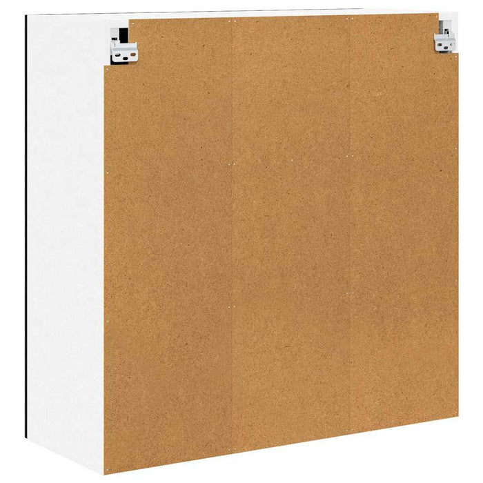 Armadio pensile con porta Riga Rovere Nero 80 x 31 x 80 cm 884283