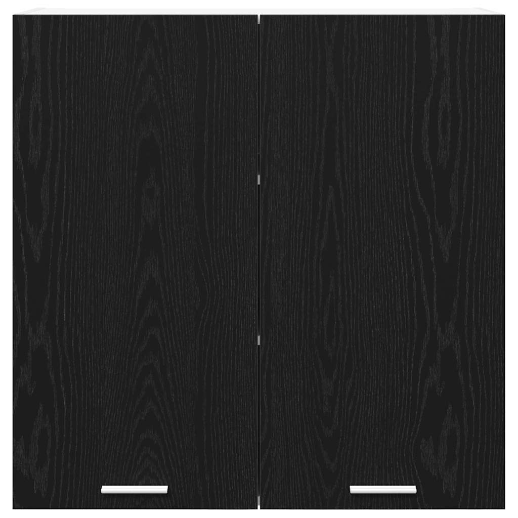 Armadio pensile con porta Riga Rovere Nero 80 x 31 x 80 cm 884283