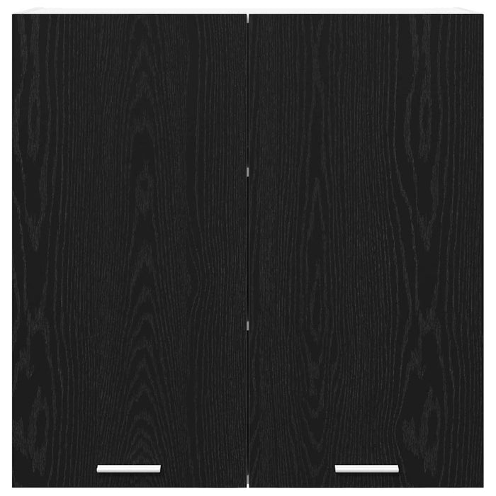 Armadio pensile con porta Riga Rovere Nero 80 x 31 x 80 cm 884283