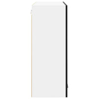 Armadio pensile con porta Riga Rovere Nero 80 x 31 x 80 cm 884283