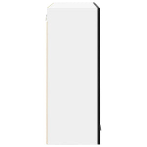 Armadio pensile con porta Riga Rovere Nero 80 x 31 x 80 cm 884283