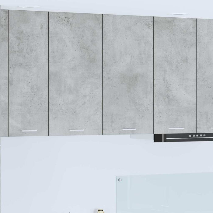 Armadio pensile con porta Riga Grigio cemento 80 x 31 x 80 cm 884285