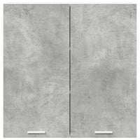 Armadio pensile con porta Riga Grigio cemento 80 x 31 x 80 cm 884285