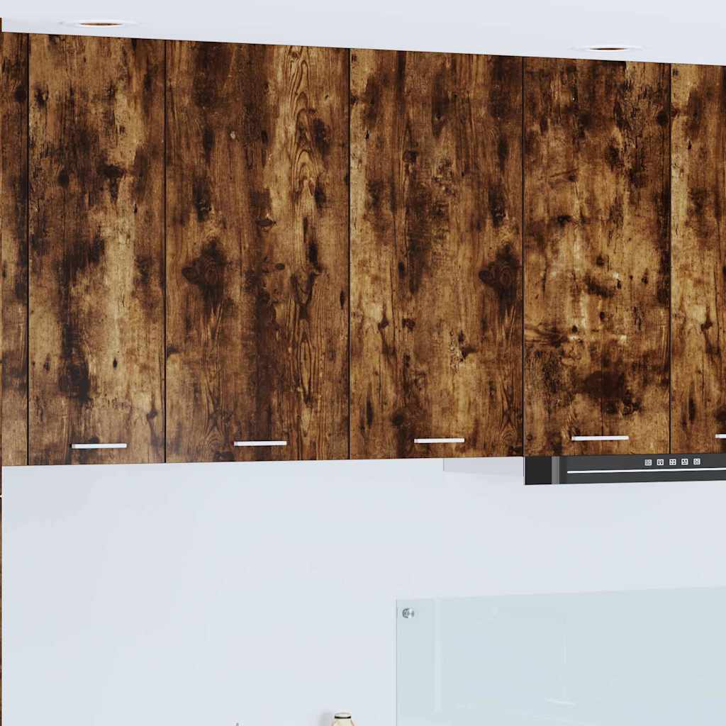 Armadio pensile con porta Riga Rovere fumé 80 x 31 x 80 cm 884286