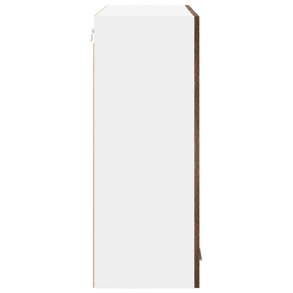 Armadio pensile con porta Riga Rovere fumé 80 x 31 x 80 cm 884286