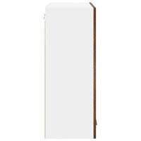 Armadio pensile con porta Riga Rovere fumé 80 x 31 x 80 cm 884286