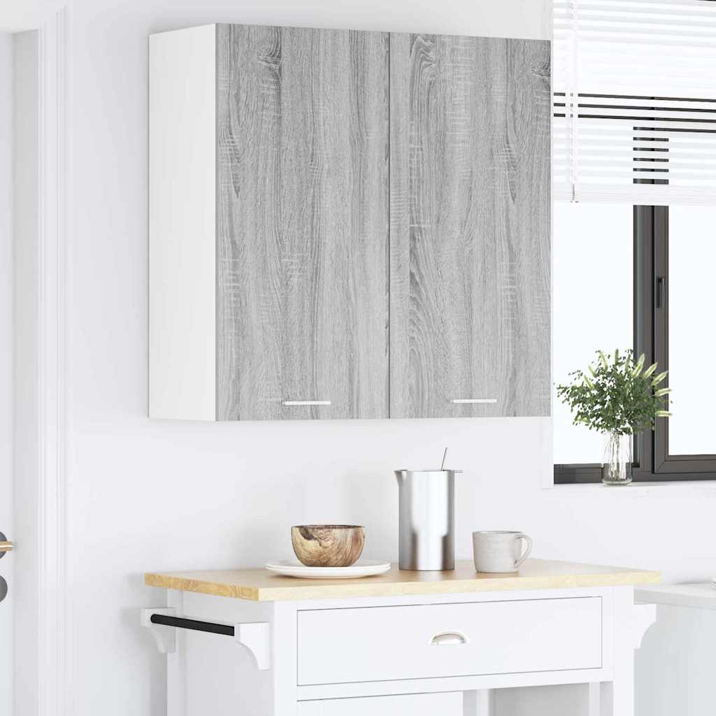 Armadio pensile con porta Riga Grigio Sonoma 80 x 31 x 80 cm 884287