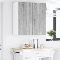 Armadio pensile con porta Riga Grigio Sonoma 80 x 31 x 80 cm 884287