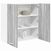 Armadio pensile con porta Riga Grigio Sonoma 80 x 31 x 80 cm 884287