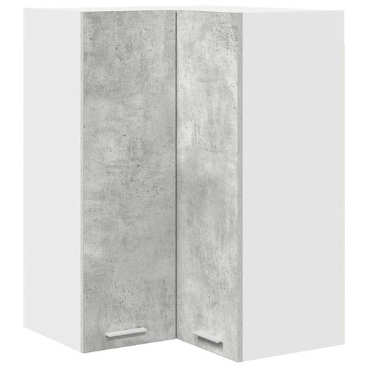 Armadio pensile Riga Grigio Cemento e Bianco 57 x 57 x 80 cm 884293