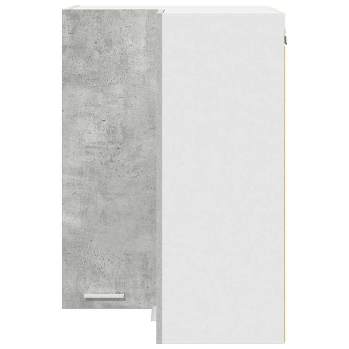 Armadio pensile Riga Grigio Cemento e Bianco 57 x 57 x 80 cm 884293