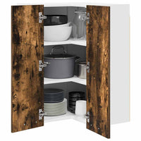 Armadio pensile Riga Rovere Affumicato e Bianco 57 x 57 x 80 cm 884294