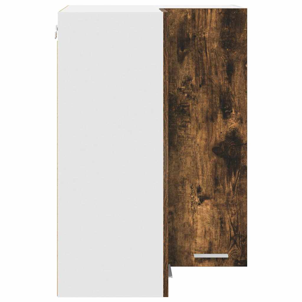 Armadio pensile Riga Rovere Affumicato e Bianco 57 x 57 x 80 cm 884294