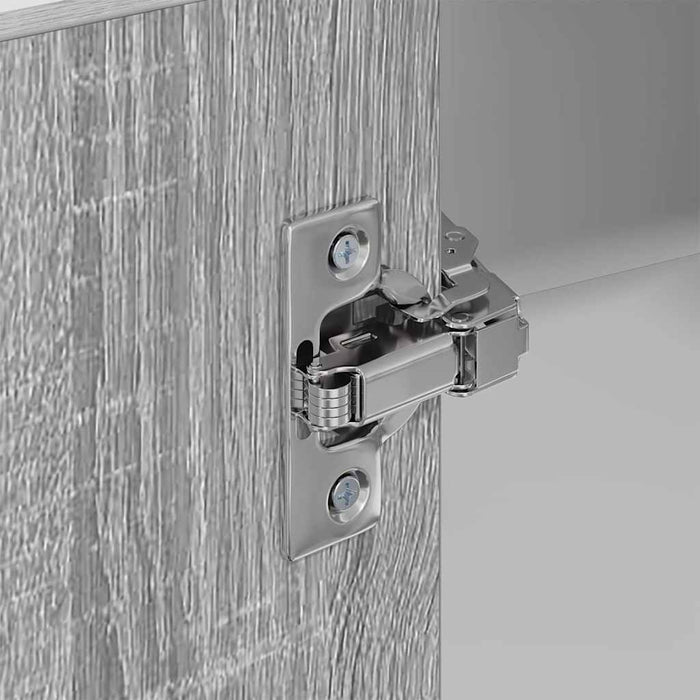 Armadio pensile Riga Grigio Sonoma e Bianco 57 x 57 x 80 cm 884295