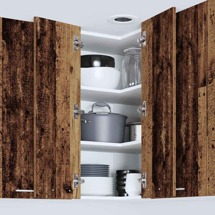 Armadio pensile Riga Rovere Affumicato e Bianco 57 x 57 x 80 cm 884296