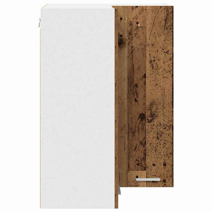 Armadio pensile Riga Rovere Affumicato e Bianco 57 x 57 x 80 cm 884296