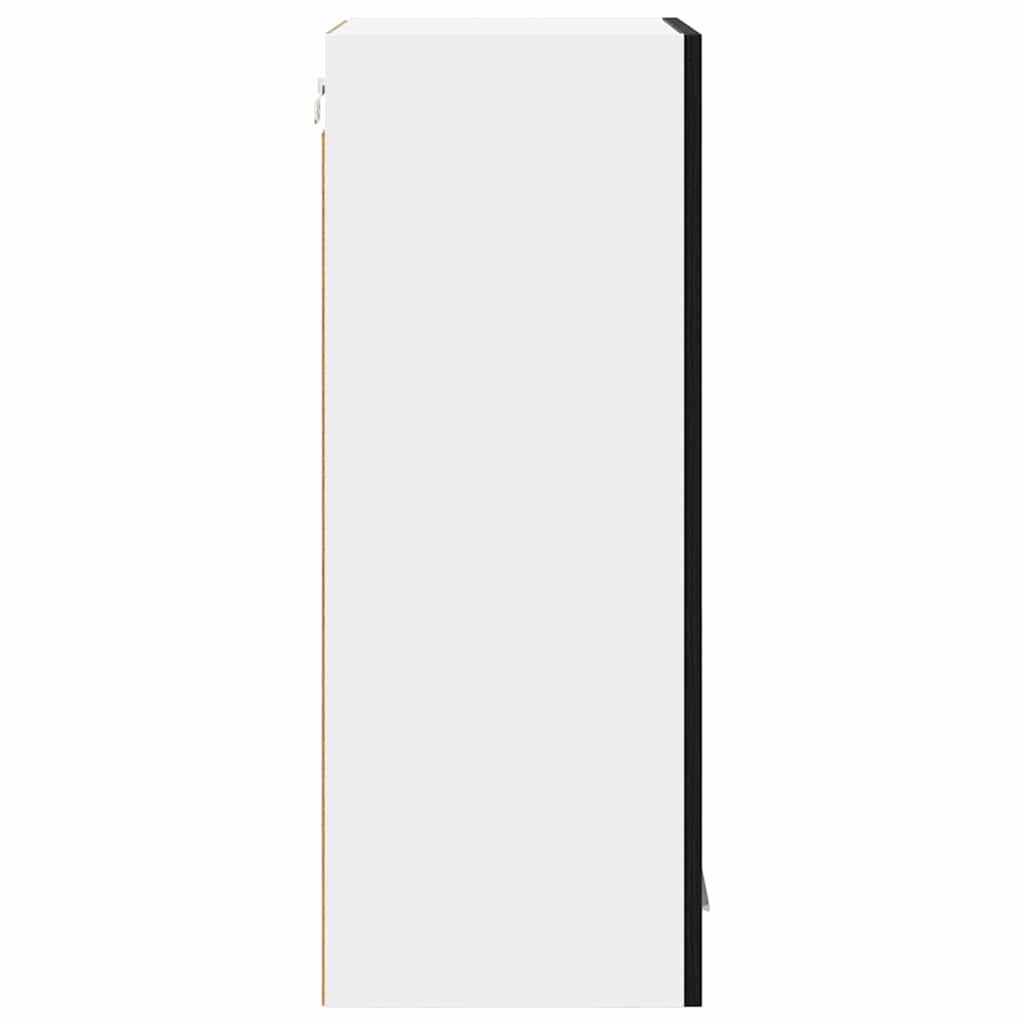 Armadio pensile Riga 2 pcs Rovere Nero 40 x 31 x 80 cm 884301