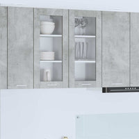 Armadio pensile con porta Riga Grigio cemento 40 x 31 x 80 cm 884304