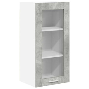 Armadio pensile con porta Riga Grigio cemento 40 x 31 x 80 cm 884304
